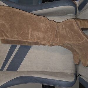 Taupe Knee-High Boots